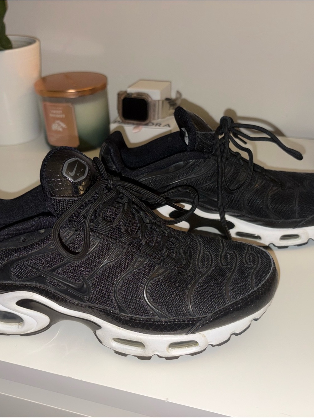 Nike Air Max Plus TN Black White Sneakers